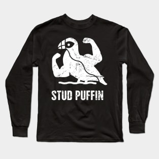 Funny Stud Puffin Long Sleeve T-Shirt